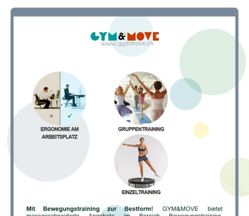 GYM&MOVE   | Fitness Bewegung Sport Training Trainer Coach Fitnessberatung Studio Personal Prophylaxe Team Effizienz Steigerung Adliswil  Öffnungszeit