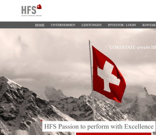 HFS   Helvetic Financial Services AG :: HFS AG   Passion to perform with Excellence Helvetic Financial Services AG Öffnungszeit