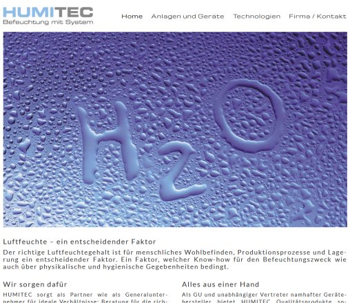 HUMITEC AG   Befeuchtung mit System ¦ Home  Öffnungszeit