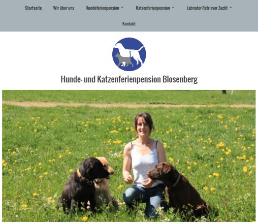 Hundeferienpension Blosenberg  Öffnungszeit
