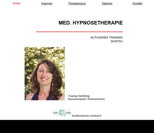Medizienische Hypnosetherapie  Öffnungszeit