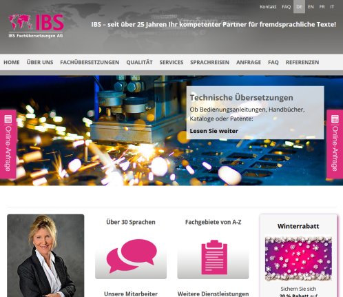 Übersetzungensbüro  Juristische Übersetzungen  technische Übersetzungen  Fachübersetzungen   IBS Business Services IBS Business Services AG Öffnungszeit