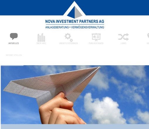 Nova Investment Partners AG | Herzlich Willkommen  Öffnungszeit