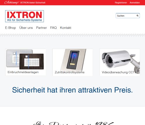 IXTRON AG für Sicherheits Systeme   Startseite  Öffnungszeit