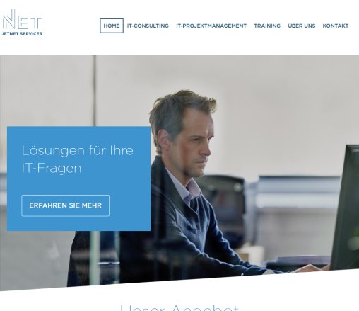 JetNet Services : Webdesign  wCMS  Grafik  Multimedia  IT Beratung JetNet Services GmbH Öffnungszeit
