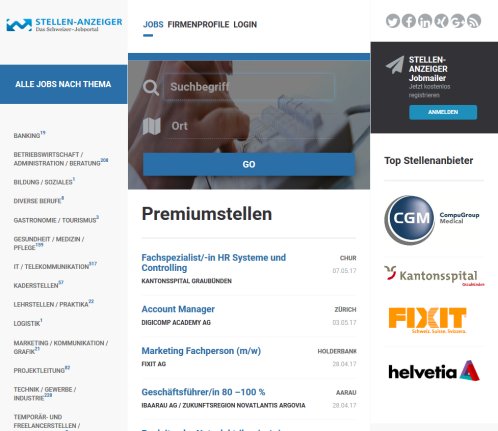 stellen anzeigerch Der Stellenmarkt der Schweiz mit den aktuellsten Stellen und Jobs rund um stellenanzeigerch Erfahrung stellen anzeigerch Der Stellenmarkt der Schweiz mit den aktuellsten Stellen und Jobs rund um stellenanzeigerch Öffnungszeit