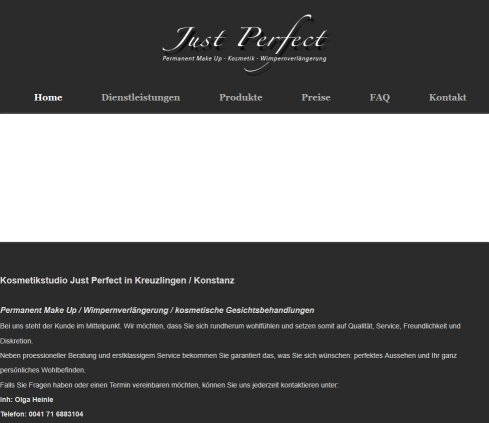 Just Perfect Erfahrung Just Perfect Öffnungszeit