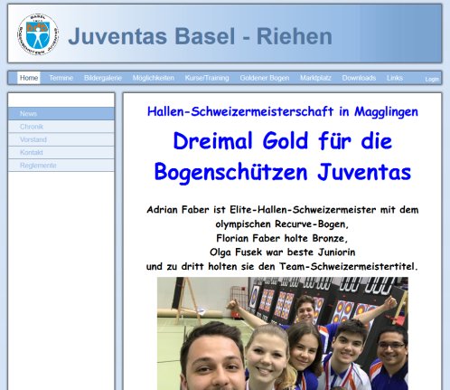 Bogenschützen Juventas Basel | Juventas |  Öffnungszeit