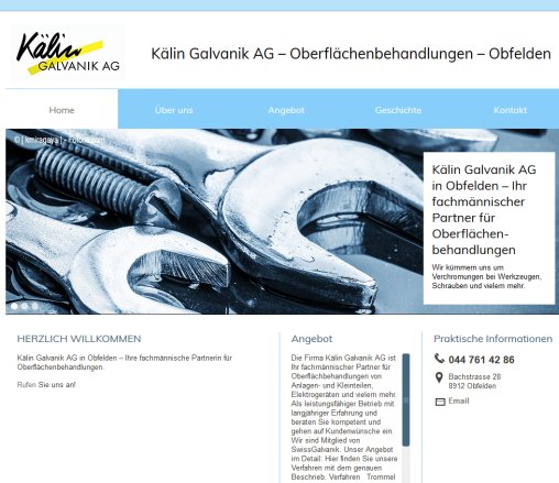 Kaelin Galvanik AG   Metallveredelung in diversen Verfahren)  Öffnungszeit