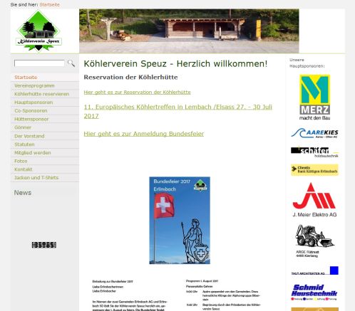 Köhlerverein Speuz   Herzlich willkommen! Clientis Bank Küttigen Erlinsbach AG Öffnungszeit