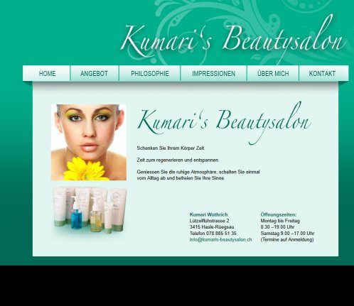 Kumari's Beautysalon   Kosmetik in Hasle Rüegsau  Öffnungszeit