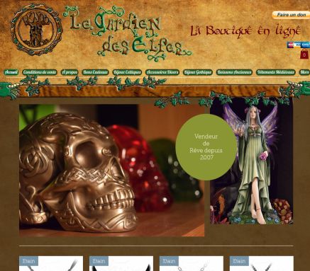 boutique en ligne fées elfes gothique médiéval celtique le gardien des elfes  Öffnungszeit
