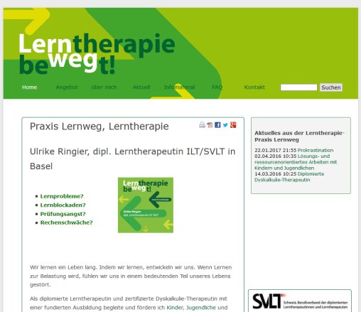 Lerntherapie  Praxis Lernweg Ulrike Ringier in Basel   Lernweg Lerntherapie  Öffnungszeit