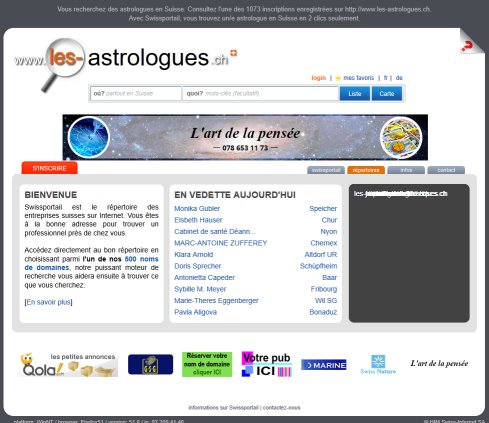 Les astrologues en Suisse   Swissportail  l'information en 2 clics!  Öffnungszeit