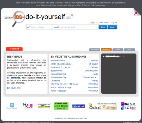 Les do it yourself en Suisse   Swissportail  l'information en 2 clics!  Öffnungszeit