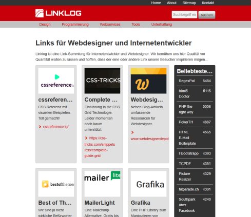 Die wichtigsten Links für Webdesigner und Webentwickler  Öffnungszeit