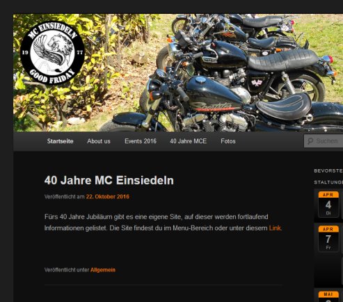 Motorradclub Einsiedeln : Home  Öffnungszeit