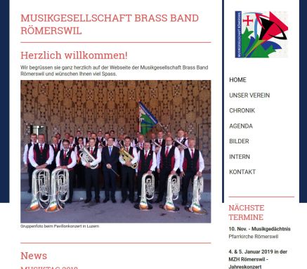 Musikgesellschaft Brass Band Römerswil  Öffnungszeit