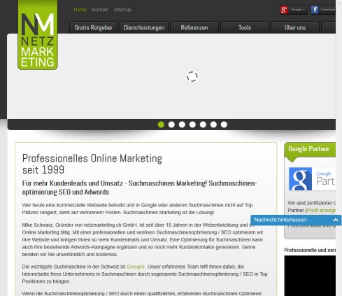 ? Agentur SEO Suchmaschinenoptimierung und Online Marketing netzmarketing.ch GmbH Öffnungszeit
