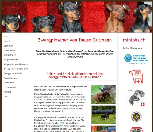 Zwergpinscherzucht vom Hause Gutmann Home | Zwergpinscherzucht vom Hause Gutmann   Öffnungszeit