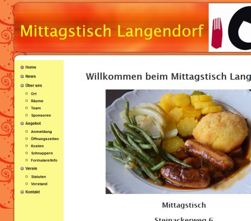 Mittagstisch Langendorf   Willkommen  &Ouml;ffnungszeit