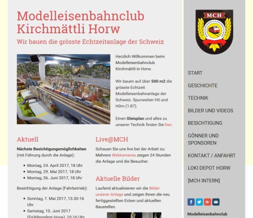 Loki Depot Horw & Modelleisenbahn Club Horw  Öffnungszeit