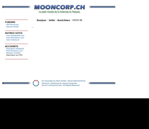 mooncorp.ch : le petit monde de la sclérose en plaques  Öffnungszeit