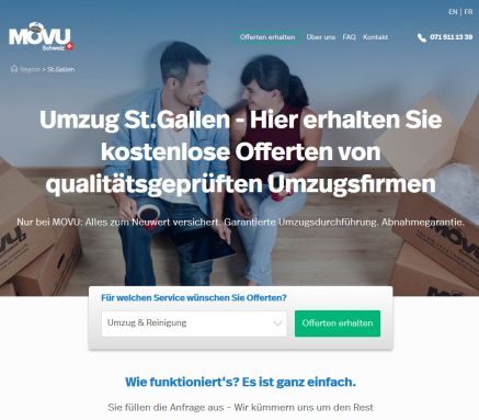 Gratis 5 Offerten für Ihren Umzug | MOVU Öffnungszeit