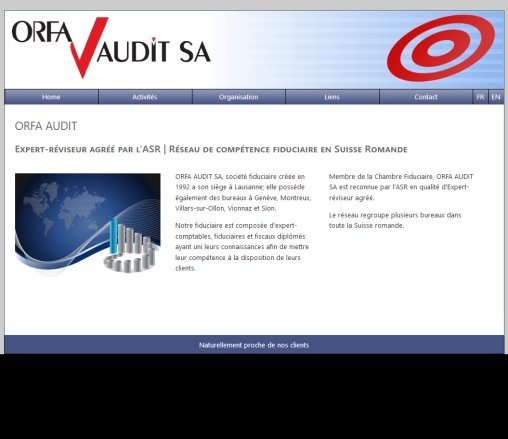 ORFA AUDIT SA   réseau de fiduciaires en Suisse Romande  Öffnungszeit