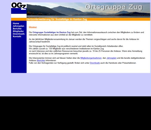 Ortsgruppe Sozialtätiger  Öffnungszeit