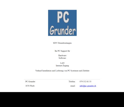 PC Grunder Erfahrung PC Grunder Öffnungszeit