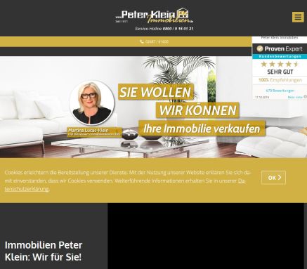 Peter Klein Immobilien GmbH Öffnungszeit