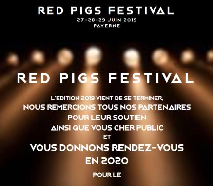 Red Pigs Festival | Accueil  Öffnungszeit