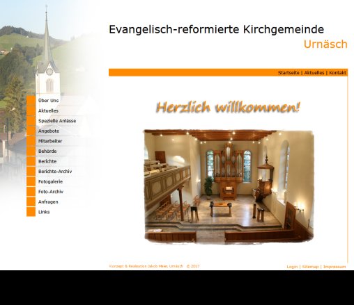 Evang. ref. Kirchgemeinde Urnäsch | Home  Öffnungszeit
