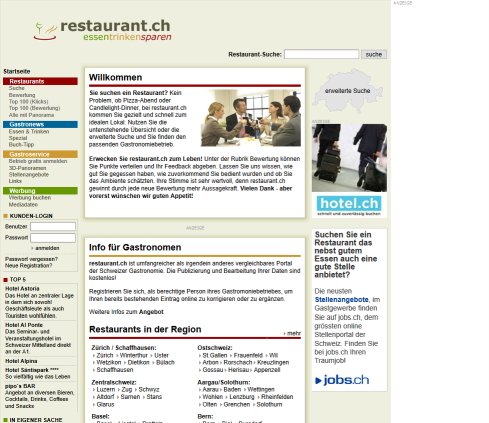 Restaurant.ch : Das Gastronomie Portal VADIAN.NET AG Öffnungszeit
