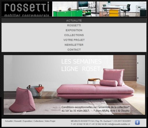 ActualitÃ© Meubles Rossetti SA  &Ouml;ffnungszeit