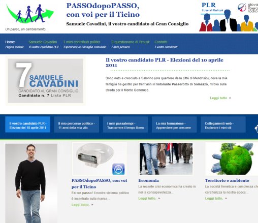 PASSOdopoPasso   Samuele Cavadini   Candidato al Gran Consiglio 2011  Öffnungszeit