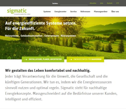 Sigmatic AG :: Sursee/Luzern  Heizsysteme  Gebäudeautomation  Wärmepumpen  Stückholzheizung  Hackschnitzel  Hackschnitzelkessel  Wärmespeicher  Öffnungszeit