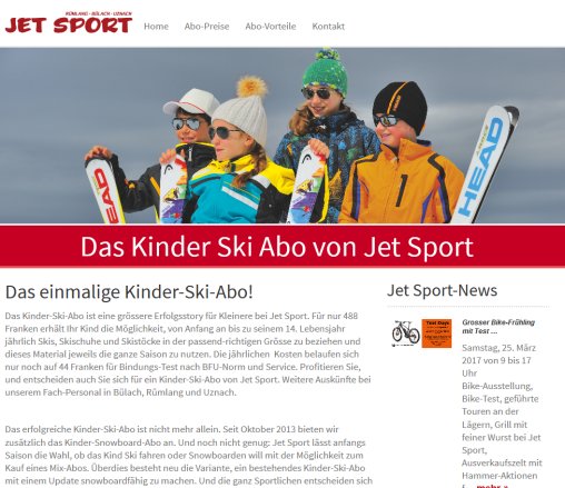 kinder ski abo.ch :: Home Jet Sport Rümlang AG Öffnungszeit