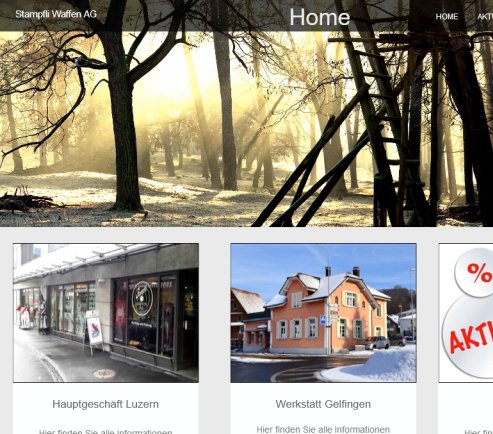 Home page Stampfli Waffen AG Öffnungszeit