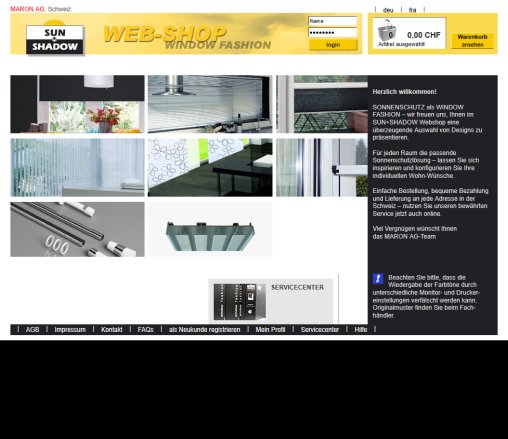 MARON SUN+SHADOW Webshop Erfahrung MARON SUN+SHADOW Webshop Öffnungszeit