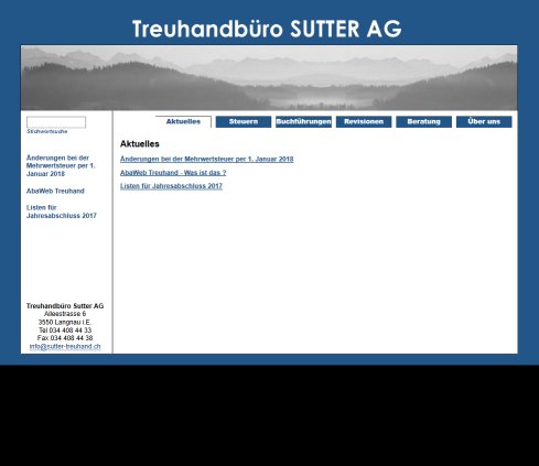 Sutter Treuhand   Aktuelles Treuhandbüro Sutter AG Öffnungszeit