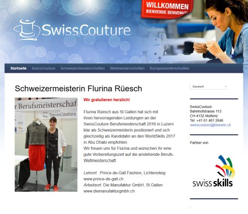 SwissCouture | To assist and support our youngsters  Öffnungszeit