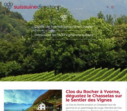 Le portail officiel des vignerons suisses  référencement de toutes les caves de la Suisse  SWISS WINE DIRECTORY   powered by SWISS WINE SELECTION  Öffnungszeit