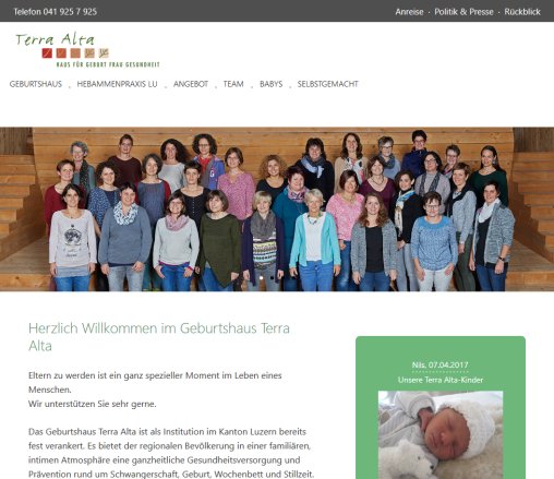 Haus für Geburt  Frau und Gesundheit / Geburtshaus Terra Alta  Öffnungszeit