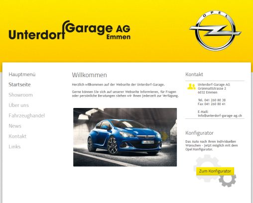 Startseite Unterdorf Garage AG Öffnungszeit