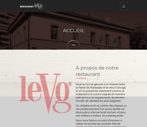 Restaurant le VG   du 15.12 au 19.12.2014 (en préparation)  Öffnungszeit