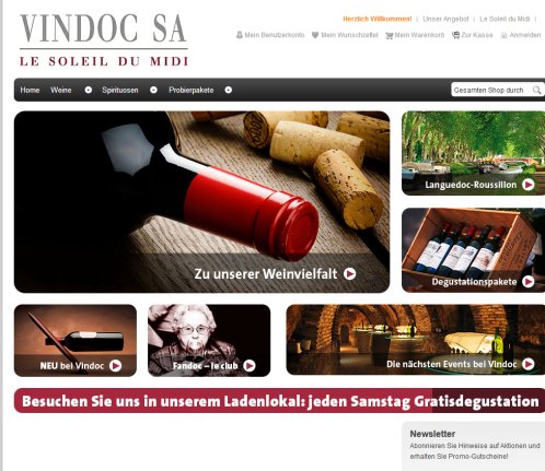 Vindoc – Home page  Öffnungszeit