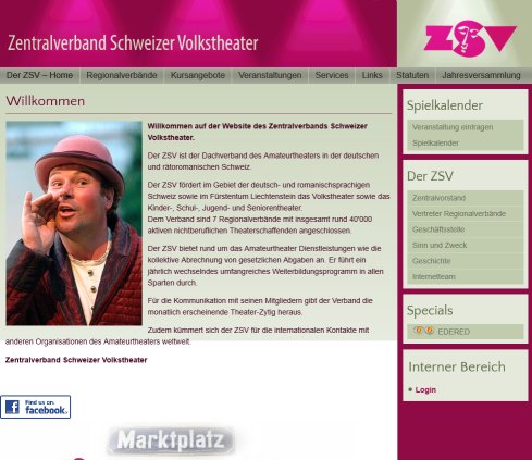 ZSV · Zentralverband Schweizer Volkstheater  Öffnungszeit