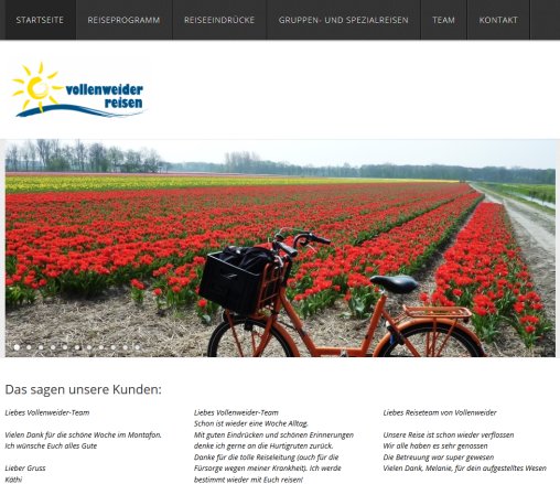 Willkommen bei Vollenweider Reisen  Startseite Vollenweider Reisen  Öffnungszeit